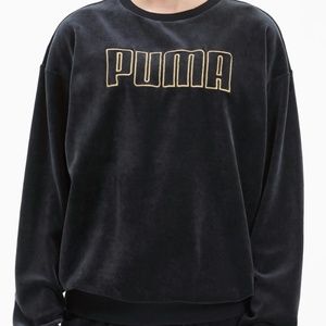 PUMA - Modern Basics Women's Velour Crewneck Sweatshirt (L)